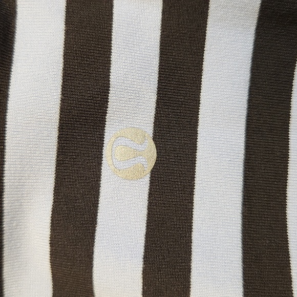 Lululemon Work It Out Tank Sea Stripe Polar Haze Black / Black Size 6 - Picture 3 of 7